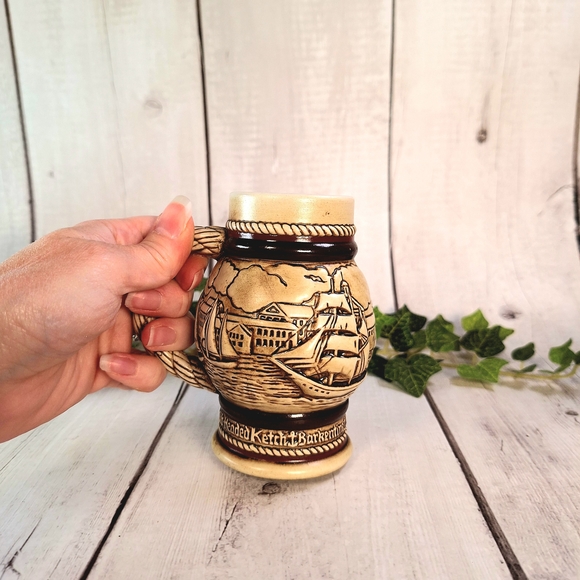 Vintage Avon Ceramic Beer Stein with Nautical Design - Picture 3 of 5